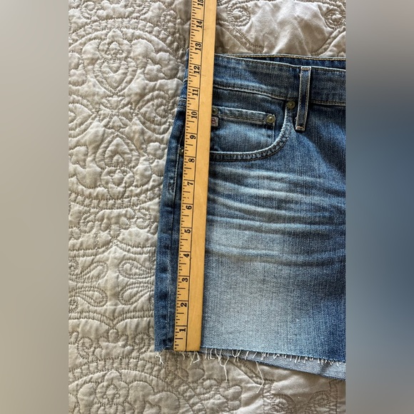 NWT AG Hailey Cut Off Ex Boyfriend Denim Shorts Medium Washed Blue Size 31 - Picture 9 of 15